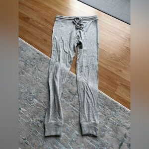 American Eagle Light Gray Knit Lounge Pants